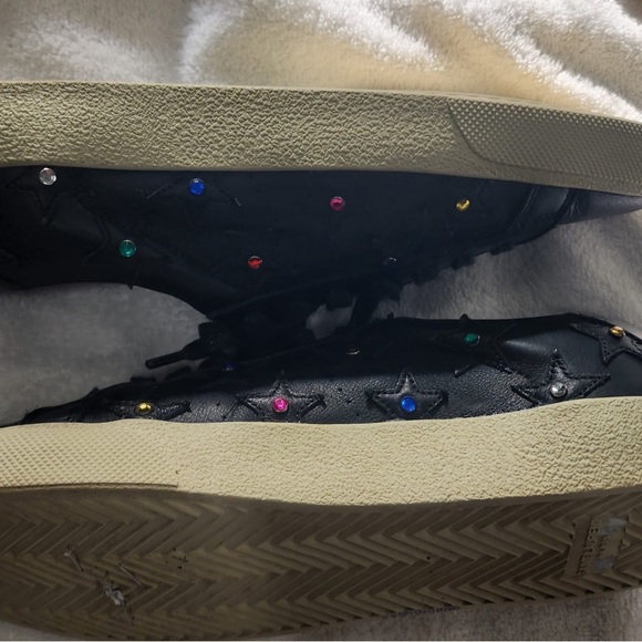 Black Sneakers with Star and Gem Details - Picture 5 of 8